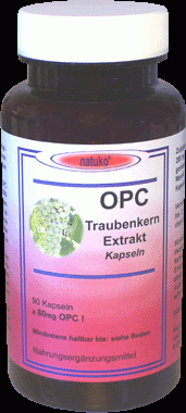 OPC Traubenkernextrakt Kapseln 80mg OPC, 90 St.